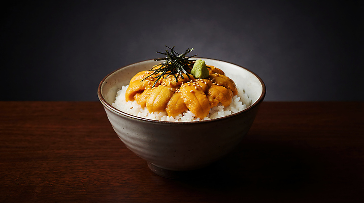 JPG 편집이미지 음식 밥 요리 식사 고추냉이 해산물 담기 덮밥 성게알 일본음식 편집실사 AI포토 AI콘텐츠 모션 알 양념 CG 파일형식