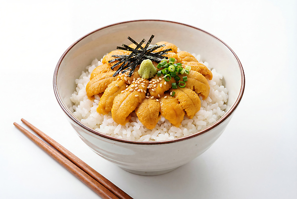 JPG 편집이미지 그릇 젓가락 요리 식사 고명 해산물 덮밥 쌀밥 성게 성게알 일본음식 편집실사 AI포토 AI콘텐츠 식기 음식 밥 극피동물 수저 알 CG 파일형식