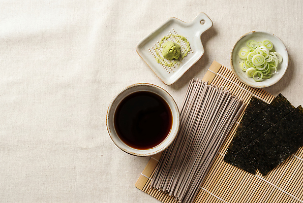 JPG 편집이미지 그릇 접시 음식 재료 요리 면류 김 메밀국수 고추냉이 간장 일본음식 편집실사 AI포토 AI콘텐츠 식기 양념 해조류 CG 파일형식