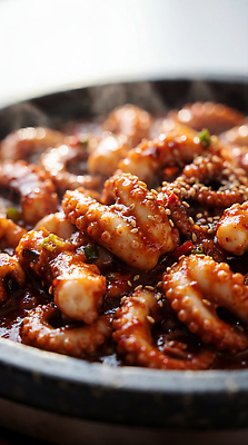 JPG 편집이미지 한식 음식 요리 식사 양념 해산물 볶음 먹거리 주꾸미 쭈꾸미볶음 편집실사 AI포토 AI콘텐츠 연체동물 수중동물 CG 파일형식