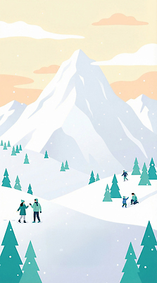 JPG 나무 사계절 겨울 일러스트 가족 자연 하늘 스키 겨울스포츠 조명 산 풍경 야외 친구 산책 스노우보드 눈송이 국내일러스트 AI일러스트 AI콘텐츠 식물 계절 스포츠 관계 휴식 눈 보드_스포츠 생태계 파일형식