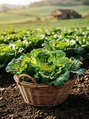 JPG 식물 편집이미지 농업 자연 주택 햇빛 농장 바구니 수확 작업 농부 땅 채소밭 봄동 편집실사 AI포토 AI콘텐츠 직업 산업 밭 채소 건물 태양 CG 생태계 파일형식