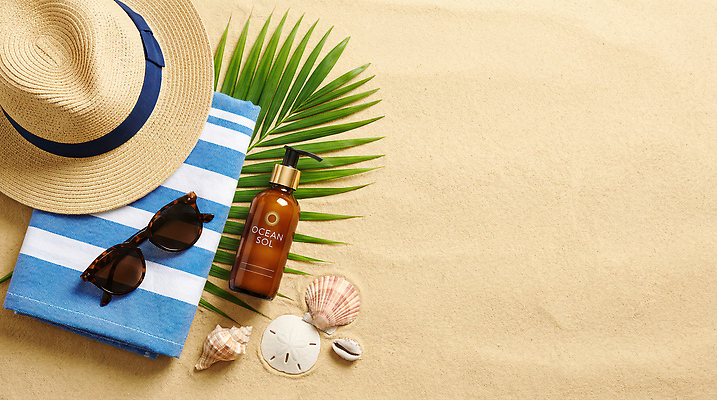 JPG 편집이미지 모래 휴가 조개 휴식 여름 수건 햇빛 선크림 오브젝트 편집실사 AI포토 AI콘텐츠 계절 컨셉 어패류 위생용품 태양 화장품 CG 파일형식