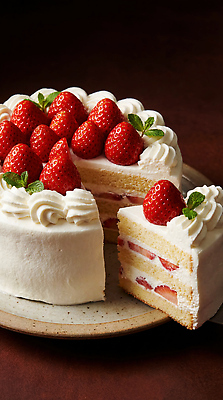 JPG 편집이미지 음식 조각 식탁 딸기 디저트 선물 요리 파티 케이크 축하 생크림 제빵 딸기케이크 맛있는 편집실사 AI포토 AI콘텐츠 컨셉 과일 탁자 이벤트 제과제빵 크림 CG 파일형식