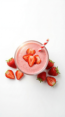 JPG 편집이미지 음료 과일 재료 딸기 디저트 건강 빨대 요리 컵 주방 스무디 딸기스무디 편집실사 AI포토 AI콘텐츠 식기 음식 CG 파일형식