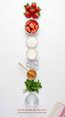 JPG 편집이미지 재료 딸기 주방용품 요리 컵 얼음 먹기 민트 준비 베리 꿀 요구르트 딸기스무디 편집실사 AI포토 AI콘텐츠 자연요소 식기 생활용품 과일 모션 유제품 허브 CG 스무디 파일형식