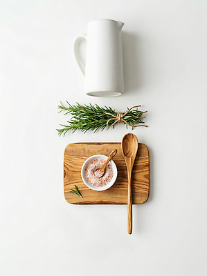 JPG 나무 편집이미지 음식 재료 탁자 주전자 주방용품 요리 주방 숟가락 허브 향신료 준비 소금 편집실사 AI포토 AI콘텐츠 식물 가구 생활용품 수저 CG 향미료 파일형식