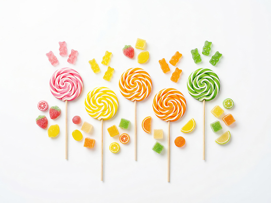 JPG 편집이미지 디자인 디저트 막대사탕 사탕 과자 맛 젤리 과일젤리 편집실사 AI포토 AI콘텐츠 음식 컨셉 CG 파일형식