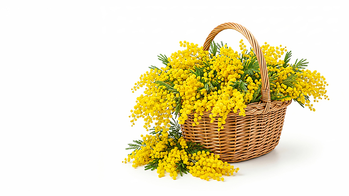 JPG 식물 편집이미지 꽃 꽃다발 자연 선물 장식 인테리어 장미 노란색 바구니 원예 꽃바구니 미모사 생화 스타일 편집실사 AI포토 AI콘텐츠 디자인 컬러 취미 CG 생태계 파일형식