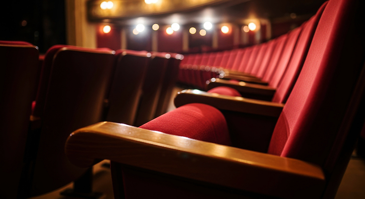 JPG 나무 편집이미지 문화 예술 의자 조명 밝음 내부 빨간색 공연 공간 극장 공연장 일렬 관람 연극 놀기 편집실사 AI컴퓨터그래픽 AI콘텐츠 식물 컬러 가구 모션 문화예술 이벤트 CG 파일형식