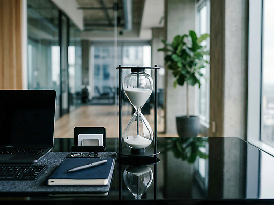 JPG 편집이미지 창 노트북 사무실 펜 메모지 도시 시간 업무 모래시계 책상 측정 모던 경관 편집실사 AI컴퓨터그래픽 AI콘텐츠 무기 모래 시계 가구 비즈니스 풍경 전자제품 필기구 사무용품 작업 CG 파일형식