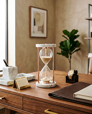 JPG 나무 식물 편집이미지 디자인 시계 재료 장식 사무실 펜 시간 업무 모래시계 책상 모던 그림 대리석 편집실사 AI컴퓨터그래픽 AI콘텐츠 모래 가구 비즈니스 필기구 작업 CG 파일형식