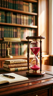 JPG 나무 편집이미지 조명 책 학습 독서 펜 공간 시간 클래식 도서관 모래시계 책상 문서 편집실사 AI컴퓨터그래픽 AI콘텐츠 식물 교육 모래 시계 가구 컨셉 필기구 CG 파일형식