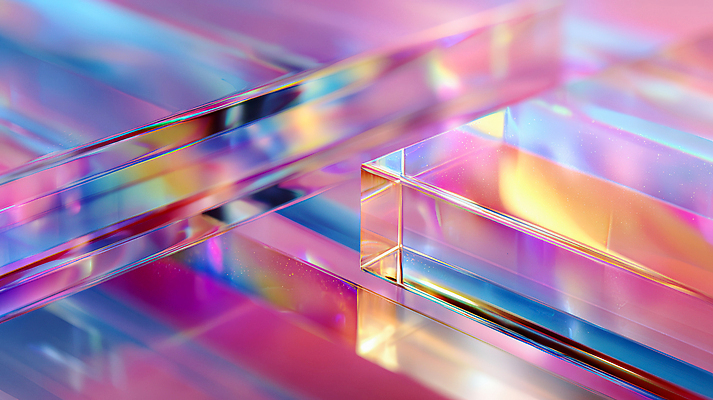 JPG 편집이미지 디자인 예술 조각 패턴 유리 밝음 형상 빛 반사 사각형 투명 화사함 층 스펙트럼 이미지편집 AI컴퓨터그래픽 AI콘텐츠 도형 컨셉 무늬 재질 파일형식