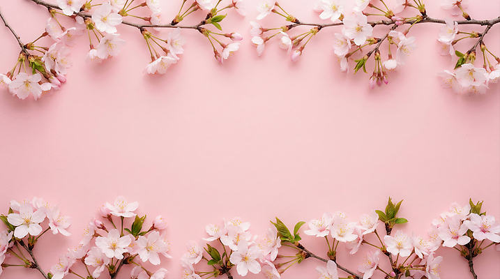 JPG 식물 편집이미지 꽃잎 꽃 분홍색 백그라운드 잎 자연 생명 프레임 장식 봄 벚꽃 뷰티풀 편집실사 AI포토 AI콘텐츠 계절 컬러 CG 생태계 파일형식