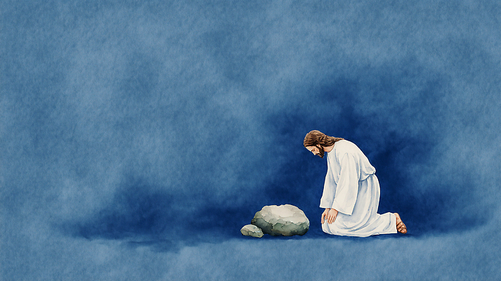 JPG 실루엣 기독교 종교 일러스트 하늘 믿음 성경 기도 예수 고독 무릎꿇기 괴로움 그림 인내 국내일러스트 AI일러스트 AI콘텐츠 감정 종교용품 모션 촬영기법 신_종교 파일형식