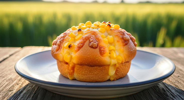 JPG 편집이미지 음식 빵 자연 탁자 디저트 옥수수 풍경 초원 햇빛 노란색 식사 봄 맛 기본 시즌상품 편집실사 AI컴퓨터그래픽 AI콘텐츠 계절 컬러 가구 컨셉 곡류 태양 상품 CG 생태계 파일형식