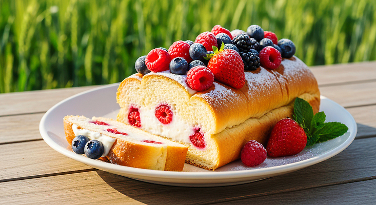 JPG 편집이미지 과일 디저트 요리 여름 파티 케이크 봄 신선 생일 달콤 크림 블루베리 산딸기 나무탁자 시즌상품 오후 편집실사 AI컴퓨터그래픽 AI콘텐츠 계절 기념일 음식 탁자 이벤트 맛 상품 CG 파일형식