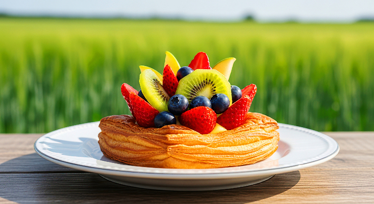 JPG 편집이미지 과일 자연 식탁 딸기 디저트 키위 풍경 초록색 햇빛 봄 농촌 크림 블루베리 논밭 시즌상품 타르트 편집실사 AI컴퓨터그래픽 AI콘텐츠 계절 음식 빵 컬러 밭 탁자 논 태양 시골 상품 CG 생태계 파이_빵 파일형식