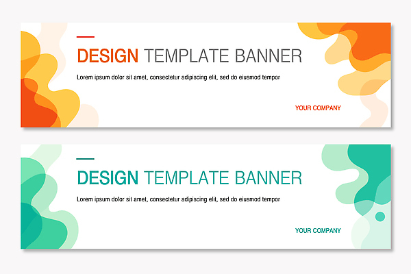 템플릿 배너 컬러 무늬 비즈니스 가로 세트 파일형식 벡터 디자인 예시 주황색 노란색 청록색 흰색 그래픽 회사 마케팅 알림 웹디자인 배너템플릿 AI파일 가로배너 배너세트 추상