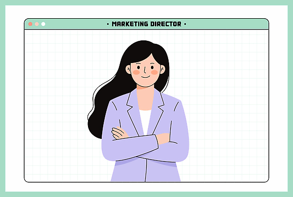 직업 디자인 여자 일러스트 비즈니스 커뮤니케이션 미소 그래픽 컴퓨터 사무실 팔짱 스크린 업무 작업 직장인 비즈니스우먼 자신감 전문직 마케팅 국내일러스트 마케터 AI파일 감정 모션 표정 사람 전자제품 파일형식 벡터