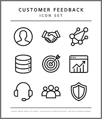 아이콘 문자 컨셉 사무용품 서비스업 파일형식 벡터 고객 피드백 그래픽 디자인 도형 기호 그래프 데이터베이스 서류판 보호 의견 검사_조사 2D아이콘 AI파일 텔레마케팅