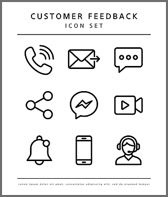 아이콘 디자인 그래픽 핸드폰 헤드셋 메시지 이메일 고객 알림 텔레마케팅 영상 통화 공유 소통 채팅 피드백 2D아이콘 AI파일 음향기기 컨셉 모션 전자제품 헤드폰 서비스업 파일형식 벡터