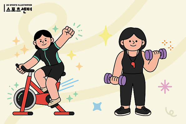 옷 감정 건강 운동 바이크 헬스 파일형식 벡터 자전거 아령 체육관 운동복 근육 운동기구 아침운동 취미 상담 모션 스포츠 즐거움 국내일러스트 일러스트 AI파일 스포츠센터