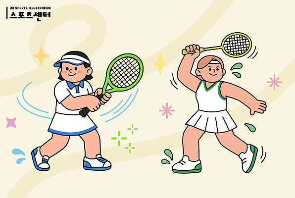 스포츠 일러스트 공 모션 협력 거리 서브 건강 경기 운동복 운동 경쟁 경기장 코트 테니스 라켓 연습 즐거움 준비 일반 스포츠센터 국내일러스트 AI파일 옷 감정 스포츠용품 컨셉 스포츠시설 구기 외투 파일형식 벡터