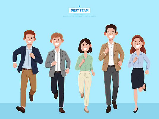 여자 남자 일러스트 비즈니스 모션 성공 협력 직장 웃음 정장 여러명 사무실 달리기 에너지 비즈니스맨 비즈니스우먼 그룹 목표 긍정적 리더쉽 국내일러스트 AI파일 옷 감정 다수 컨셉 회사 표정 사람 직장인 파일형식 벡터