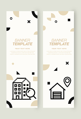도형 템플릿 건축물 배너 세로 세트 상점 재산 파일형식 벡터 디자인 그래픽 건물 위치 작업 카페 블로그 알림 마케팅 공간 직사각형 이미지템플릿 AI파일 부동산 모던 세로배너 배너세트