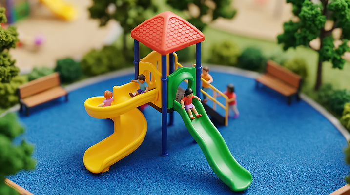 JPG 나무 편집이미지 어린이 모션 놀이 웃음 친구 공간 미니어처 미끄럼틀 놀이기구 놀이터 즐거움 놀기 편집실사 AI컴퓨터그래픽 AI콘텐츠 식물 감정 관계 표정 사람 모형 CG 파일형식