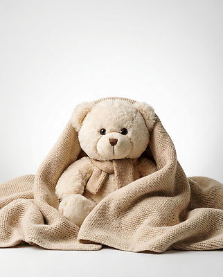 JPG 편집이미지 실내 따뜻함 앉기 장난감 귀여움 곰인형 포근함 편안함 담요 오브젝트 부드러움 방안 편집실사 AI포토 AI콘텐츠 인형 컨셉 모션 내부 감각 CG 파일형식