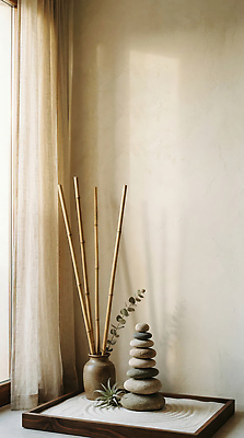 JPG 식물 편집이미지 창문 실내 빛 인테리어 쌓기 공간 방 막대기 대나무 편집실사 젠 AI포토 AI콘텐츠 나무 디자인 모션 내부 돌 CG 파일형식