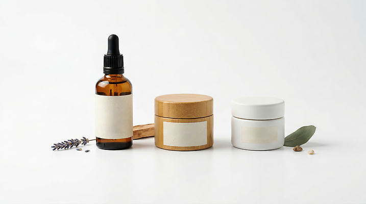 JPG 편집이미지 잎 씨앗 화장품 상품 수분 크림 유기농 아로마 스킨케어 보습 편집실사 AI포토 AI콘텐츠 식물 웰빙 뷰티 CG 파일형식