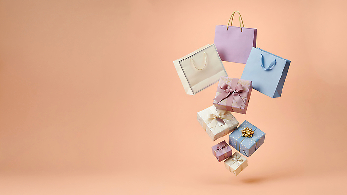 JPG 편집이미지 컬러 가방 선물 이벤트 공중 선물상자 쇼핑 상자 쇼핑백 포장지 순간 이미지편집 AI컴퓨터그래픽 AI콘텐츠 잡화 포장 파일형식