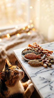 JPG 편집이미지 응시 탁자 반려동물 고양이 먹이 고양이먹이 편집실사 AI포토 AI콘텐츠 동물 시선 가구 포유류 CG 파일형식