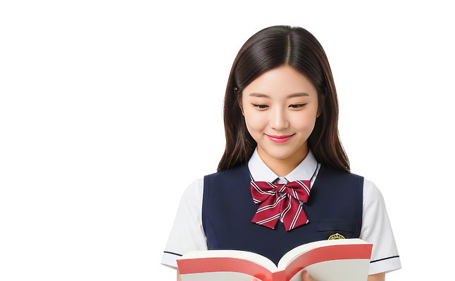 JPG 편집이미지 학생 여학생 교복 교실 학교 모션 청소년 표정 책 학습 독서 집중 읽기 의료성형뷰티 편집실사 AI인물포토 AI콘텐츠 옷 여자 교육 컨셉 사람 CG 파일형식 AI포토