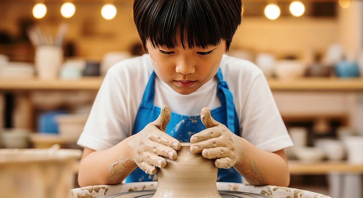 JPG 편집이미지 손 어린이 예술 재료 모션 흙 체험학습 도자기 작업실 공예 집중 만들기 물레 창작 의료성형뷰티 편집실사 AI인물포토 AI콘텐츠 컨셉 사람 취미 신체부위 체험 CG 파일형식 AI포토