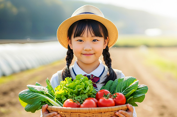 JPG 식물 편집이미지 어린이 농업 토마토 채소 모션 자연 웃음 풍경 농장 바구니 신선 체험학습 친환경 의료성형뷰티 편집실사 AI인물포토 AI콘텐츠 산업 표정 사람 환경 체험 CG 생태계 파일형식 AI포토