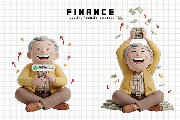 PSD 편집이미지 캐릭터 할아버지 돈 통계 관리 금융 경제 스마트폰 기쁨 성장 계획 분석 투자 점토 전략 수익 재정 편집3D 노년 남자 감정 컨셉 비즈니스 핸드폰 스마트기기 3D 재산 파일형식