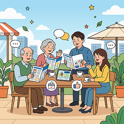 식물 행복 음료 일러스트 가족 모션 탁자 대화 여러명 야외 일상 친구 카페 선택 선거 즐거움 메뉴 소통 국내일러스트 AI파일 감정 가구 다수 컨셉 관계 말하기 사람 라이프 상점 민주주의 파일형식 벡터