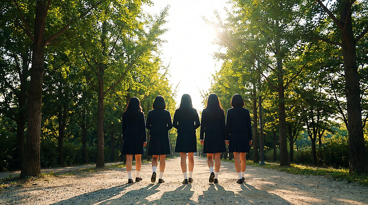 JPG 나무 편집이미지 학생 옷 공원 길 모션 청소년 자연 고등학생 일상 햇빛 걷기 오후 편집실사 AI인물포토 AI콘텐츠 식물 공공시설 사람 라이프 태양 CG 생태계 파일형식 AI포토