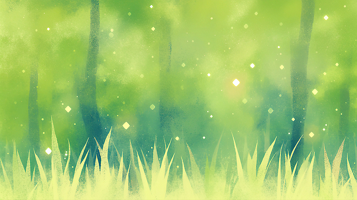 JPG 나무 일러스트 자연 풍경 여름 빛 반짝임 햇빛 환경 숲 국내일러스트 AI일러스트 AI콘텐츠 식물 계절 모션 태양 생태계 파일형식