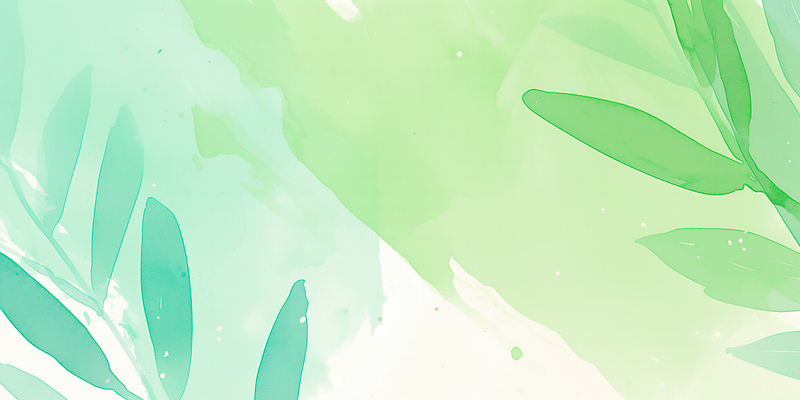 JPG 식물 예술 컬러 백그라운드 잎 일러스트 자연 수채화 초록색 부드러움 보테니컬아트 국내일러스트 AI일러스트 AI콘텐츠 감각 생태계 파일형식