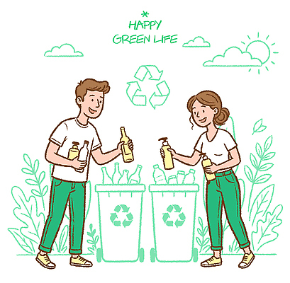 식물 여자 남자 행복 일러스트 가족 자연 일상 생활 친구 태양 자연보호 환경 재활용 쓰레기 청소 친환경 빈병 분리배출 국내일러스트 AI파일 자연요소 감정 관계 병_용기 사람 라이프 보호 생태계 파일형식 벡터
