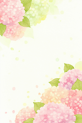 JPG 식물 꽃잎 꽃 화초 백그라운드 일러스트 자연 프레임 화사함 수국 국내일러스트 AI일러스트 AI콘텐츠 컨셉 생태계 파일형식