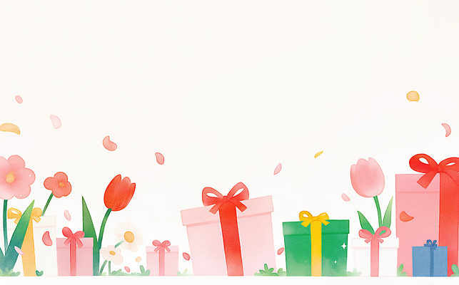 JPG 꽃 행복 일러스트 선물 이벤트 장식 여름 상자 축제 봄 벚꽃 축하 뷰티풀 국내일러스트 AI일러스트 AI콘텐츠 식물 계절 감정 컨셉 파일형식