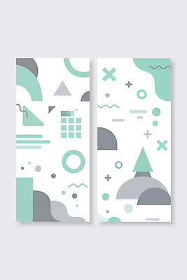 도형 템플릿 디자인 배너템플릿 세로배너 패턴 추상 그래픽 창의력 배너세트 AI파일 배너 무늬 세로 세트 파일형식 벡터