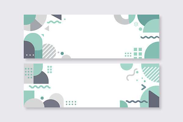 모양 템플릿 디자인 배너템플릿 가로배너 백그라운드 패턴 추상 그래픽 초록색 회색 흰색 심플 배너세트 AI파일 배너 컬러 무늬 가로 세트 파일형식 벡터